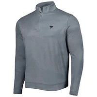 Haut zippé quart de tour en jacquard camouflage gris fanatiques Peter Millar pour homme