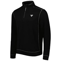 Men's Tommy Bahama Fanatics Corporate Tobago Bay Tri-Blend Quarter-Zip Pullover