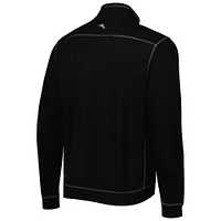Men's Tommy Bahama Fanatics Corporate Tobago Bay Tri-Blend Quarter-Zip Pullover