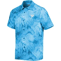 Men's Tommy Bahama Blue Fanatics Corporate Coast Luminescent Fronds Camp Button-Up Shirt