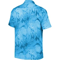 Men's Tommy Bahama Blue Fanatics Corporate Coast Luminescent Fronds Camp Button-Up Shirt