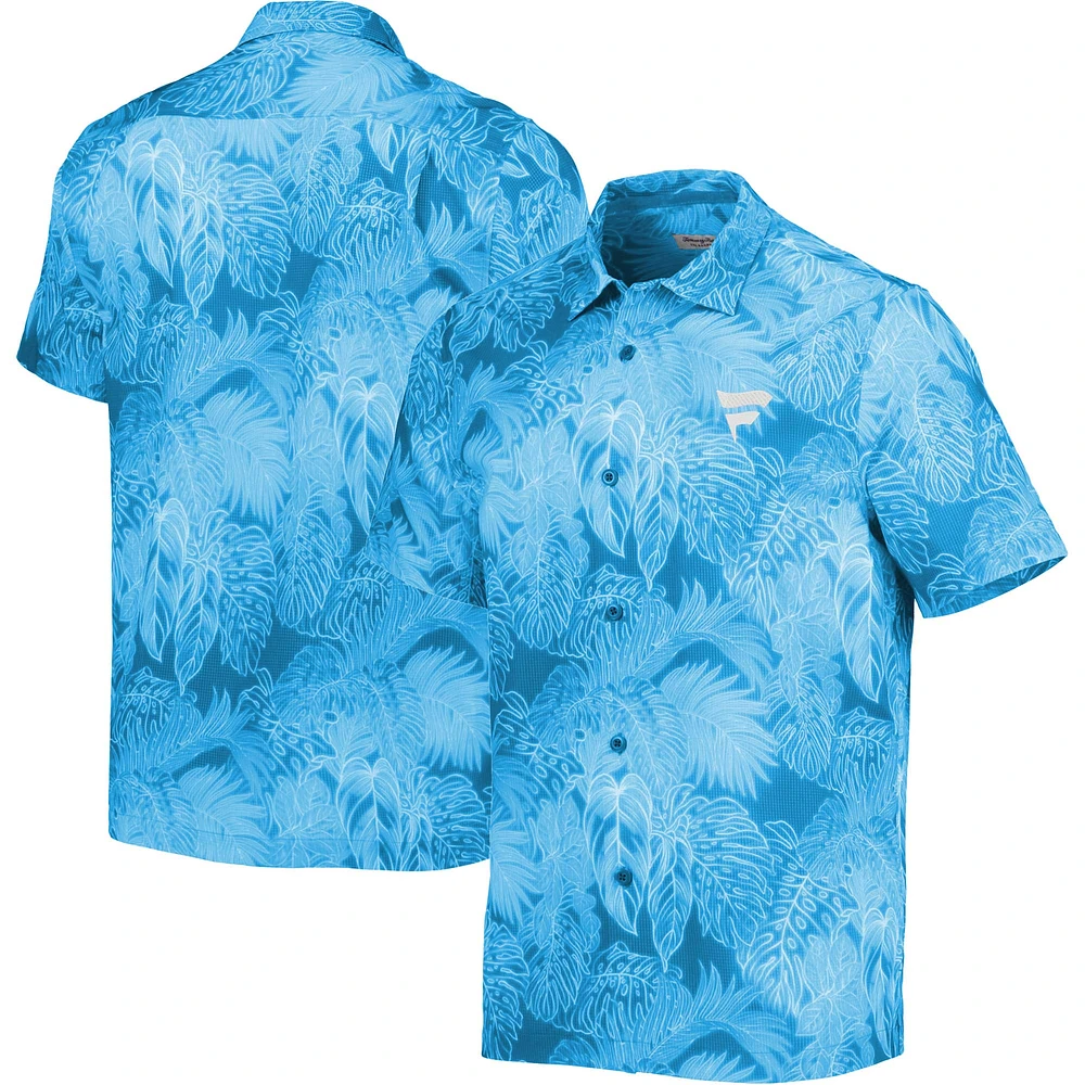 Men's Tommy Bahama Blue Fanatics Corporate Coast Luminescent Fronds Camp Button-Up Shirt