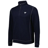 Pull zippé à trois mélanges Tommy Bahama Blue Fanatics Corporate Tobago Bay pour homme