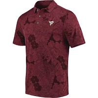 Men's Tommy Bahama Maroon Fanatics Corporate Miramar Blooms Polo