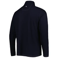 Men's Tommy Bahama Navy Fanatics Corporate Sport Emfielder 2.0 IslandZone Half-Zip Jacket
