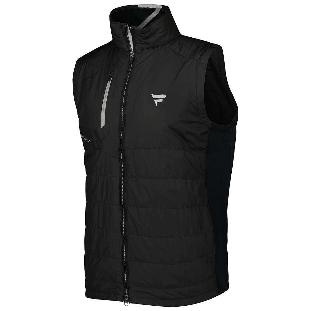 Men's Zero Restriction Black Fanatics Corporate Z625 Dual Full-Zip Vest