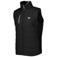 Men's Zero Restriction Black Fanatics Corporate Z625 Dual Full-Zip Vest