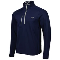 Men's Zero Restriction Navy Fanatics Corporate Z500 Raglan Quarter-Zip Top