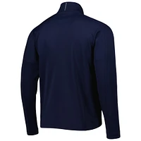 Men's Zero Restriction Navy Fanatics Corporate Z500 Raglan Quarter-Zip Top