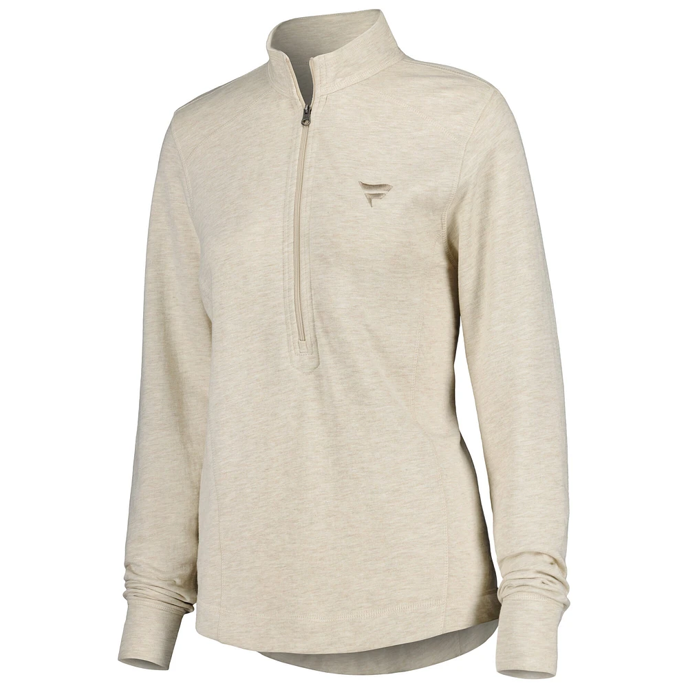 Veste demi-zippée Oatmeal Fanatics Corporate Kennedy de Johnnie-O pour femme