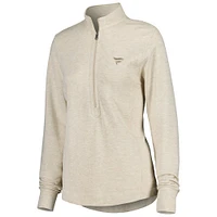 Veste demi-zippée Oatmeal Fanatics Corporate Kennedy de Johnnie-O pour femme