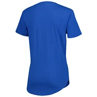 T-shirt à col en V pour femme Johnnie-O Royal Fanatics Corporate Meredith