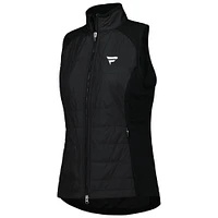 Women's Zero Restriction Black Fanatics Corporate Tess Dual Full-Zip Vest
