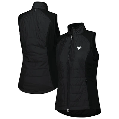 Women's Zero Restriction Black Fanatics Corporate Tess Dual Full-Zip Vest