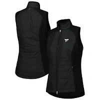 Women's Zero Restriction Black Fanatics Corporate Tess Dual Full-Zip Vest
