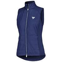 Women's Zero Restriction Navy Fanatics Corporate Tess Dual Full-Zip Vest