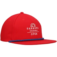 Men's Ahead Red Farmers Insurance Open Colonial Snapback Hat