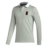 Men's adidas 2023 Player Gray FC Cincinnati Travel Long Sleeve Polo