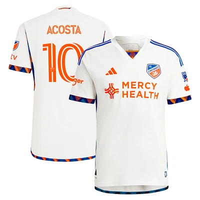 Maillot de joueur authentique Luciano Acosta adidas FC Cincinnati 2024 The Canvas Kit pour homme