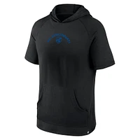 Men's Fanatics Black FC Cincinnati Match Raglan Short Sleeve Pullover Hoodie