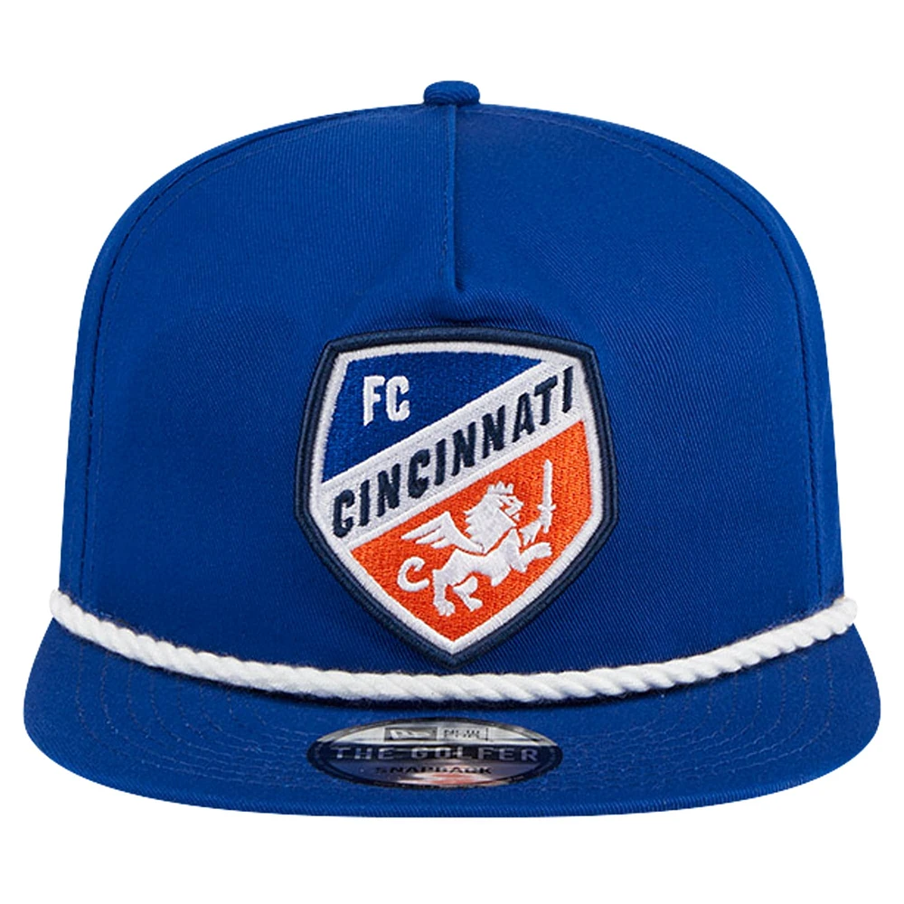 Men's New Era Blue FC Cincinnati The Golfer Kickoff Collection Adjustable Hat
