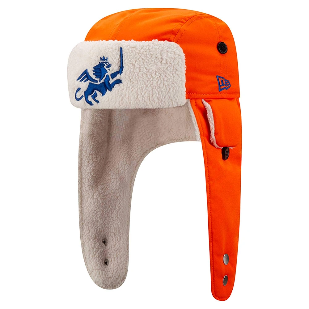 Bonnet en tricot orange FC Cincinnati Trapper de New Era pour homme