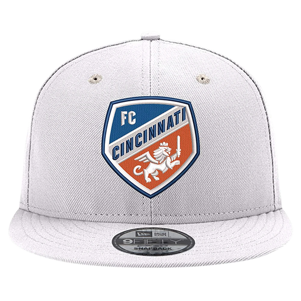 Men's New Era  White FC Cincinnati Jersey Hook 9FIFTY Snapback Hat