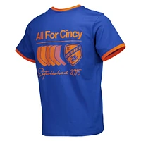 Men's Royal FC Cincinnati Ringer T-Shirt