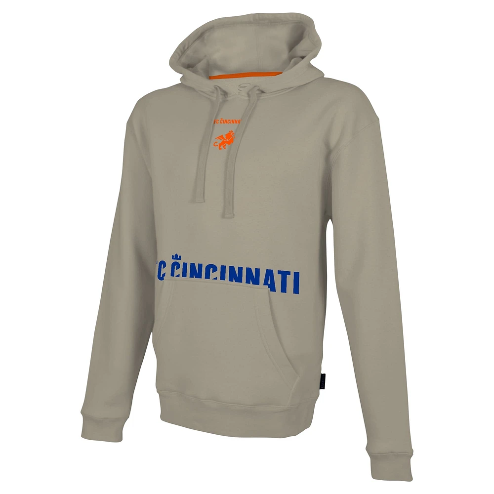 Men's Stadium Essentials Tan FC Cincinnati Status Pullover Hoodie