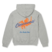 Unisex Live Breathe Futbol Gray FC Cincinnati Pullover Hoodie