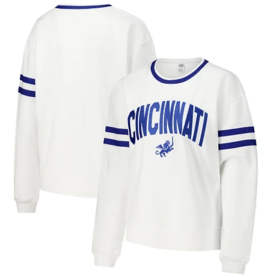 T-shirt à manches longues Concepts Sport blanc FC Cincinnati Borough pour femme