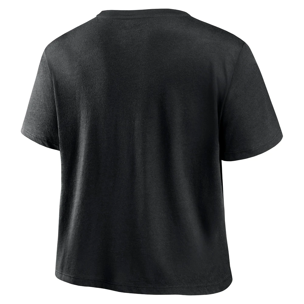 Women's Fanatics Black FC Cincinnati Chip Pass Fashion Cropped T-Shirt