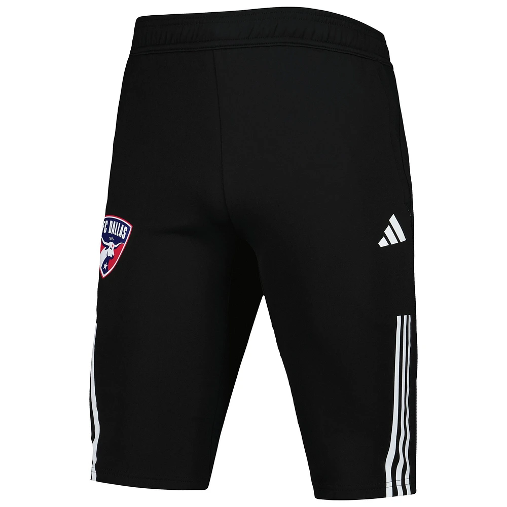 Men's adidas Black FC Dallas 2023 On-Field Training AEROREADY Half Pants