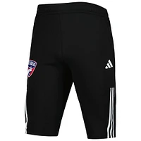 Men's adidas Black FC Dallas 2023 On-Field Training AEROREADY Half Pants