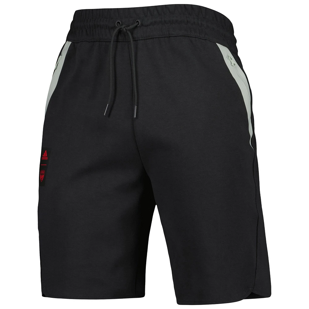 Men's adidas Black FC Dallas 2023 Player Travel Shorts
