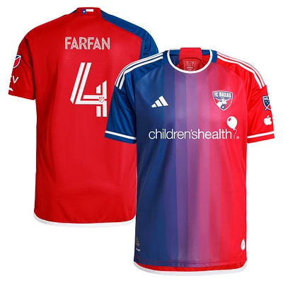 Maillot de joueur authentique Marco Farfan adidas FC Dallas 2024 After Burner pour homme