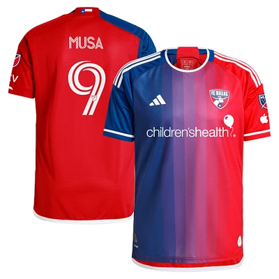 Maillot de joueur authentique adidas Petar Musa bleu marine FC Dallas 2024 After Burner pour homme