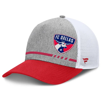 Casquette ajustable Fanatics Heather Grey FC Dallas Low Block Trucker pour homme