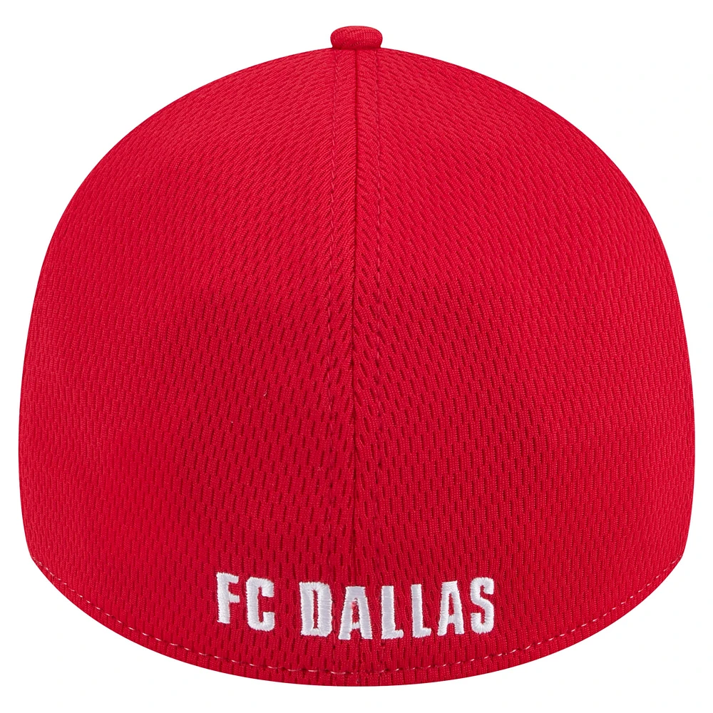 Men's New Era Gray/Red FC Dallas Throwback 39THIRTY Flex Hat