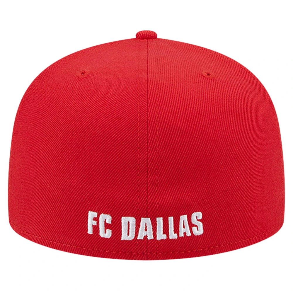 Men's New Era White/Red FC Dallas 2024 Kick Off Collection 59FIFTY Fitted Hat