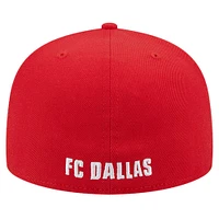 Men's New Era White/Red FC Dallas 2024 Kick Off Collection 59FIFTY Fitted Hat
