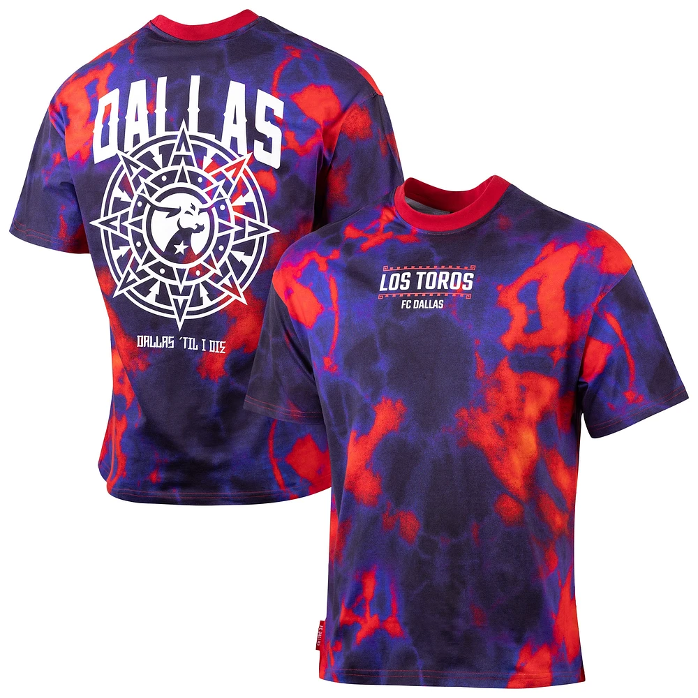 T-shirt surdimensionné Sport Design Suède rouge/bleu FC Dallas City Soul pour homme