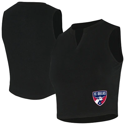 Débardeur court tri-blend noir FC Dallas Market de Concepts Sport pour femme