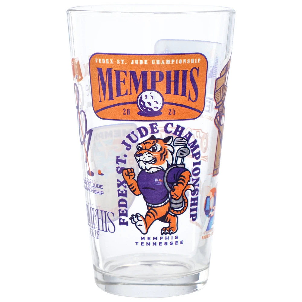 2024 FedEx St. Jude Championship 16oz. Scatter Pint Glass