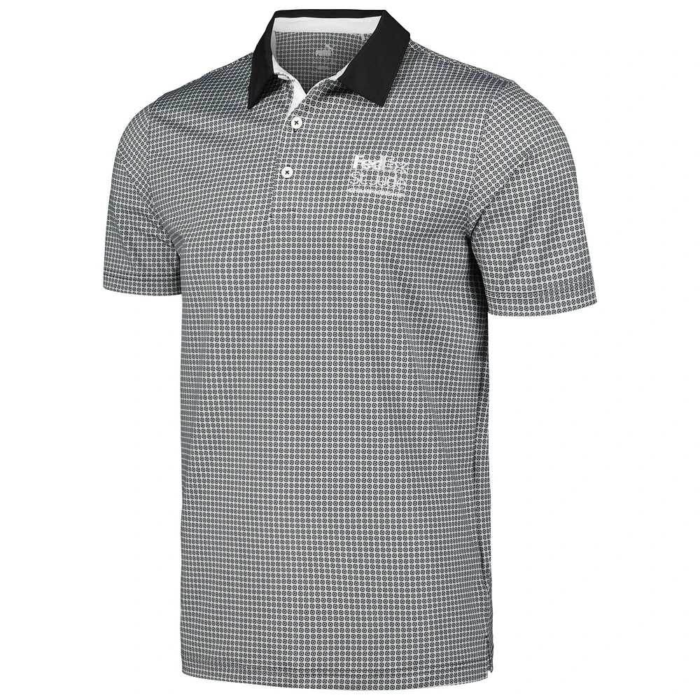 Men's Puma Black FedEx St. Jude Championship Circular MATTR Polo