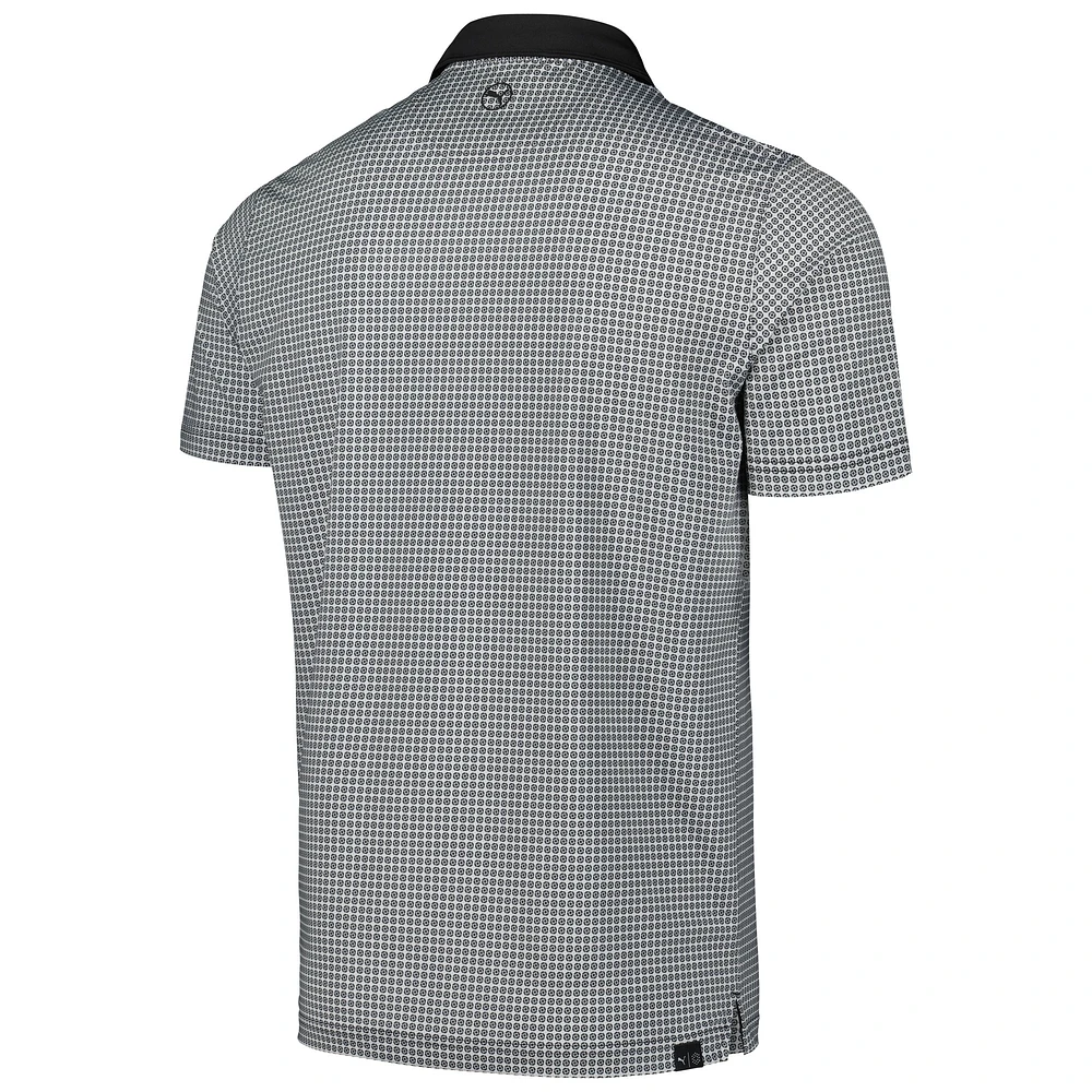 Men's Puma Black FedEx St. Jude Championship Circular MATTR Polo
