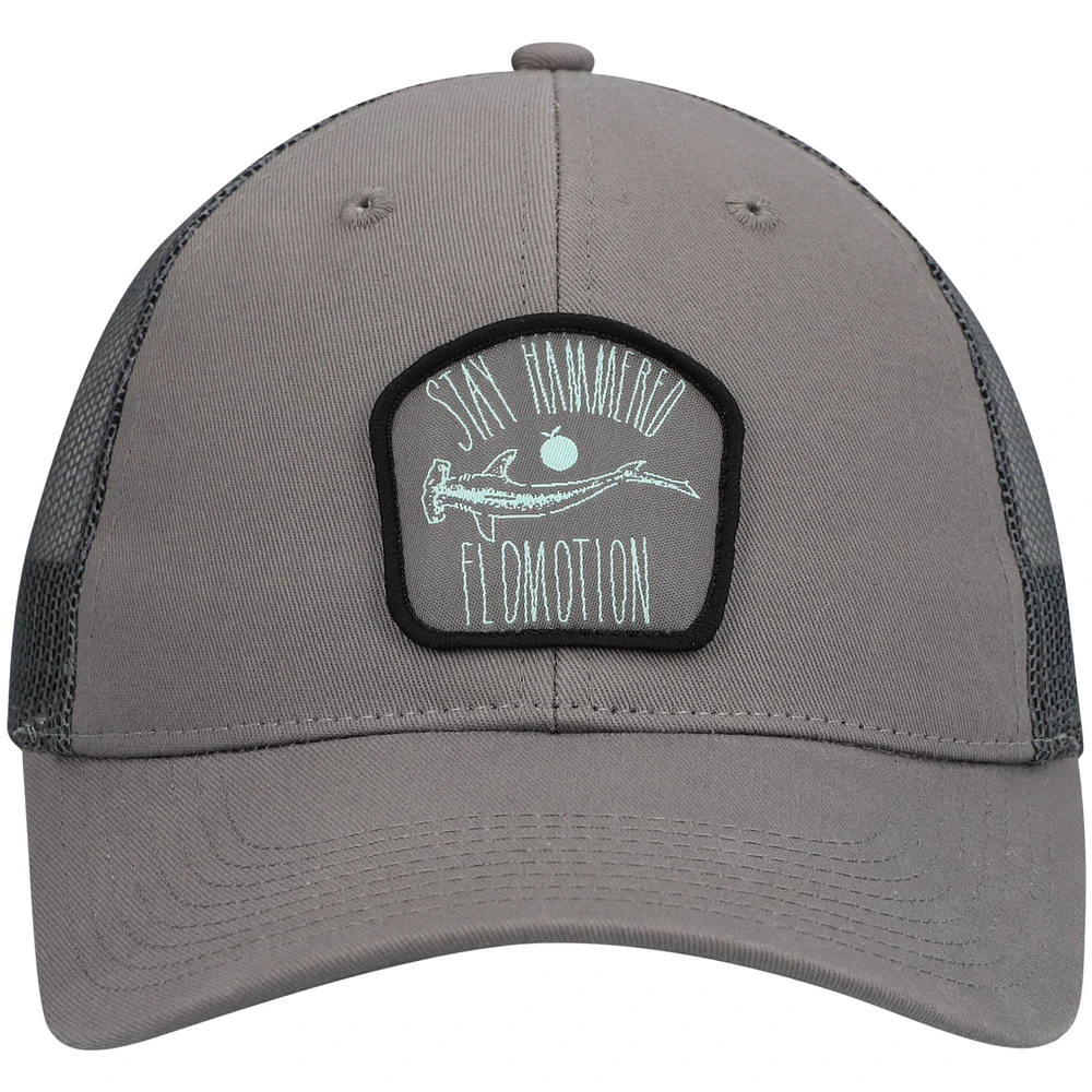 Men's Flomotion Charcoal Hammered Trucker Snapback Hat