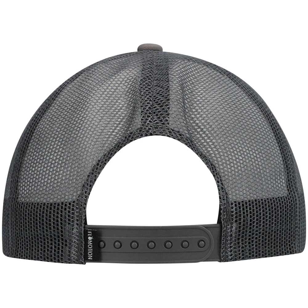 Men's Flomotion Charcoal Hammered Trucker Snapback Hat