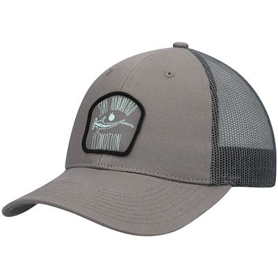 Men's Flomotion Charcoal Hammered Trucker Snapback Hat