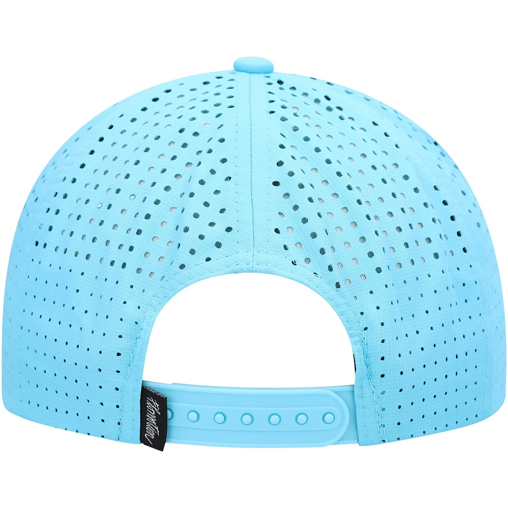Men's Flomotion Light Blue Icon Snapback Hat
